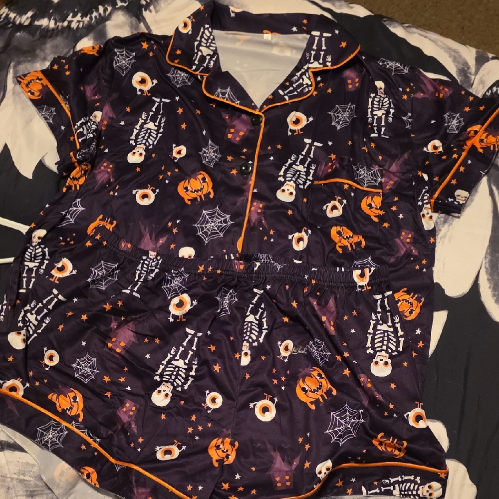 Halloween Skeleton Pajama Set